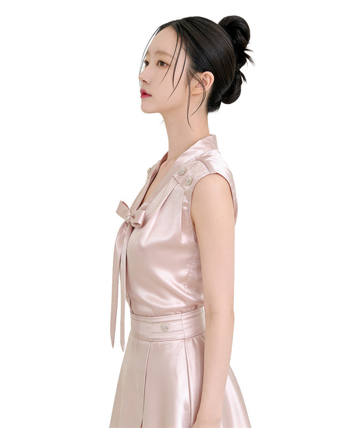 Bow Satin Co-Ord Set