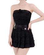 Midnight Rosette Tweed Co-Ord Set [Slim Fit]