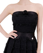 Midnight Rosette Tweed Co-Ord Set [Slim Fit]
