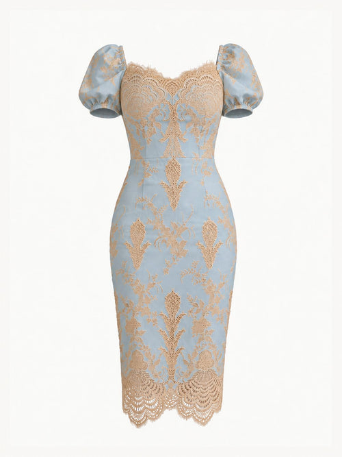 Amelie Lace Midi Dress