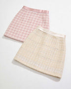 Boucle Satin Contrast Jewel Button Set [Extreme Slim]