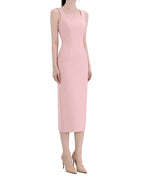 Classy Scoop-Neck Sleeveless Pencil Midi Dress [Regular Fit]