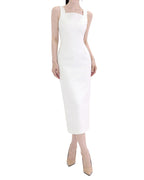 Classy Scoop-Neck Sleeveless Pencil Midi Dress [Regular Fit]