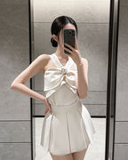 Draped Satin Co-Ord Set