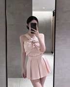 Draped Satin Co-Ord Set