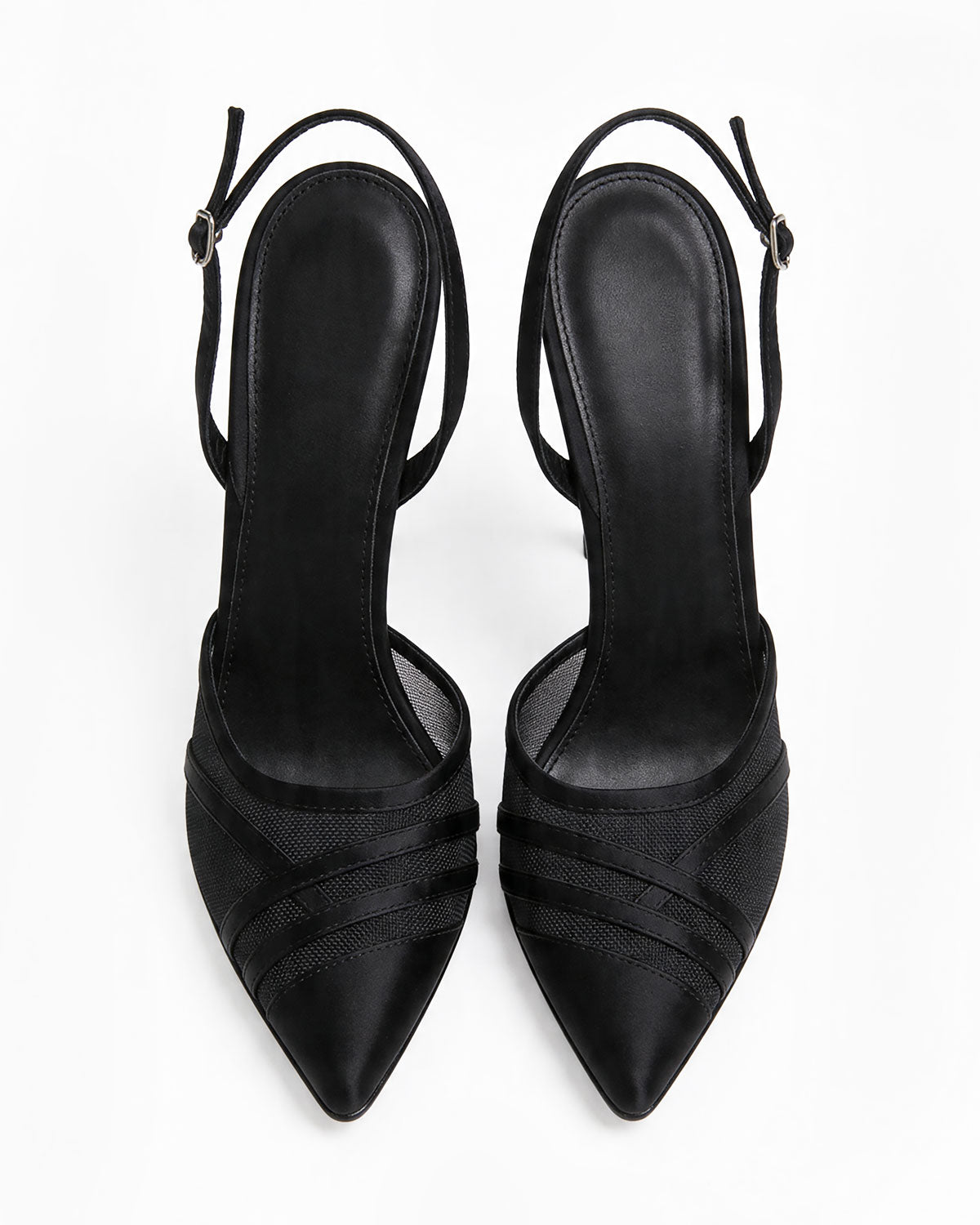 Élodie Sheer Mesh Slingbacks
