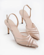 Élodie Sheer Mesh Slingbacks