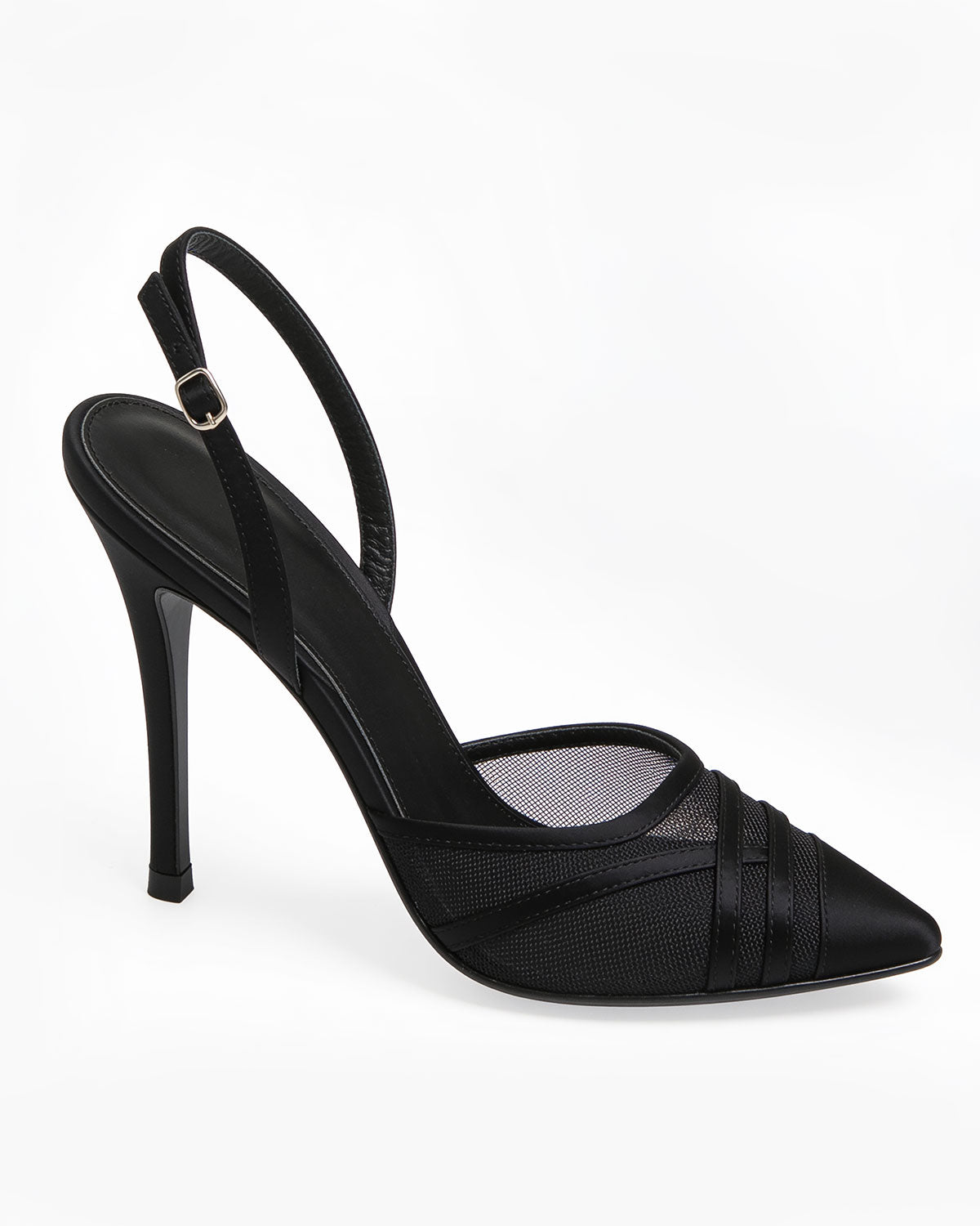 Élodie Sheer Mesh Slingbacks
