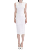 Essential Textured Sleeveless Column Midi Dress [Regular Fit]