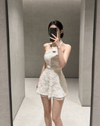 Exquisite Floral Lace Co-Ord Set [Extreme Slim]