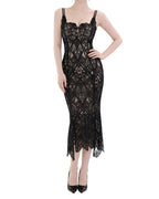 Exquisite Side-Slit Floral Lace Maxi Dress [Extreme Slim]