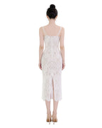 Exquisite Side-Slit Floral Lace Maxi Dress [Extreme Slim]