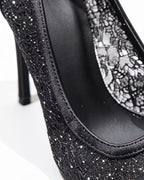 Lys Lace Mesh Pointed-Toe Pumps