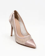 Lys Lace Mesh Pointed-Toe Pumps
