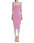 Minimal Sculpted Bodycon Midi Dress [Extreme Slim]