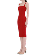 Minimal Sculpted Bodycon Midi Dress [Extreme Slim]