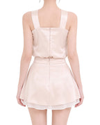 Draped Satin Co-Ord Set