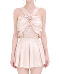 Draped Satin Co-Ord Set