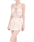 Draped Satin Co-Ord Set