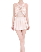 Draped Satin Co-Ord Set