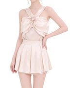 Draped Satin Co-Ord Set