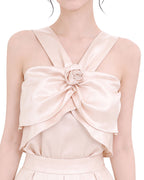 Draped Satin Co-Ord Set