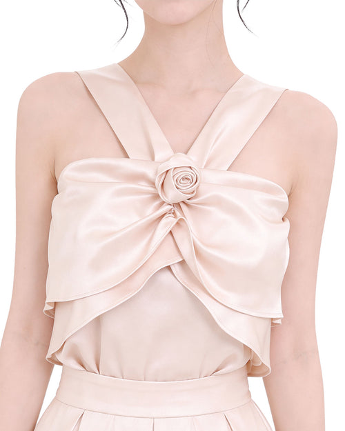 Draped Satin Co-Ord Set