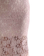 Satin Lace Contrast Mermaid Maxi Dress [Slim Fit]