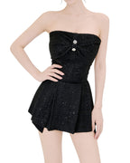 Sculpted Bow Tweed Co-Ord Set [Extreme Slim]