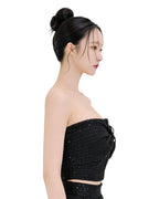 Sculpted Bow Tweed Co-Ord Set [Extreme Slim]