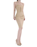 Sculpted Corset Wrap Mini Dress [Extreme Slim]