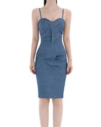 Sculpted Corset Wrap Mini Dress [Extreme Slim]