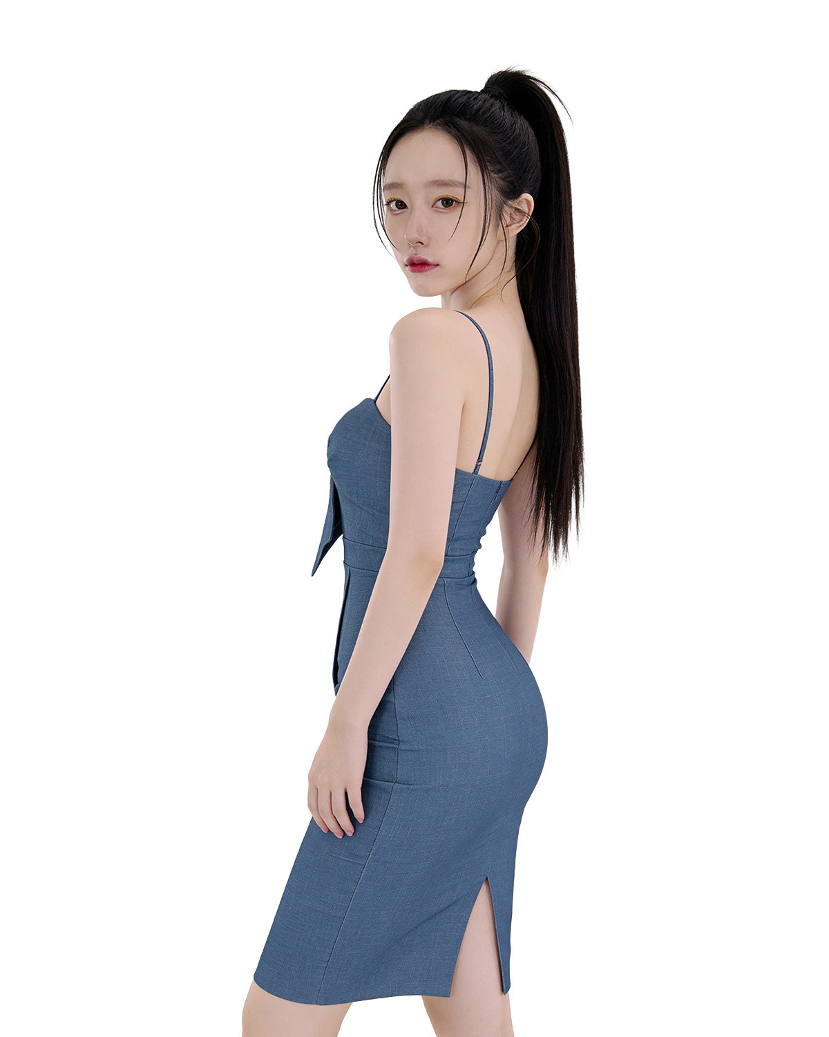 Sculpted Corset Wrap Mini Dress [Extreme Slim]