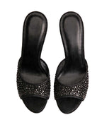 Starry Night Sheer Mesh Rhinestone Mules [Customizable Heel]