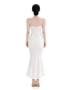 Textured Vertical-Ribbed Cami Mermaid Maxi Dress