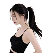 Wavy Ribbed Cut-Out Cami Mini Dress [Extreme Slim]
