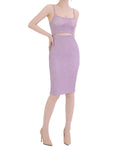 Wavy Ribbed Cut-Out Cami Mini Dress [Extreme Slim]